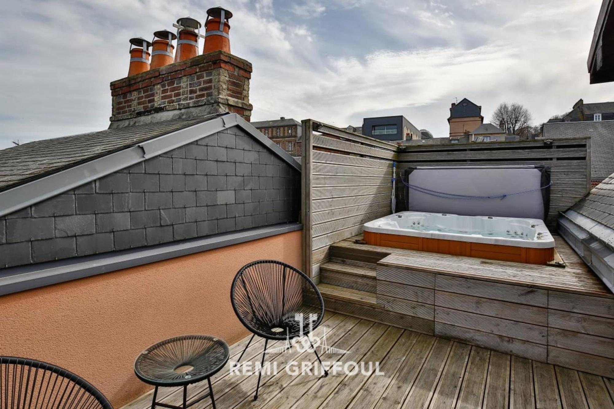 Ferienhaus The Cosmopolitan Architect Design With Rooftop Jacuzzi 8 Guests Honfleur